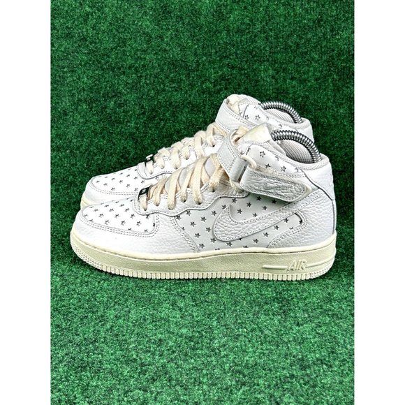 Nike Air Force 1 Mid Cut Out Stars Summit White Womens Size 6 DV3451-100 - Picture 3 of 8